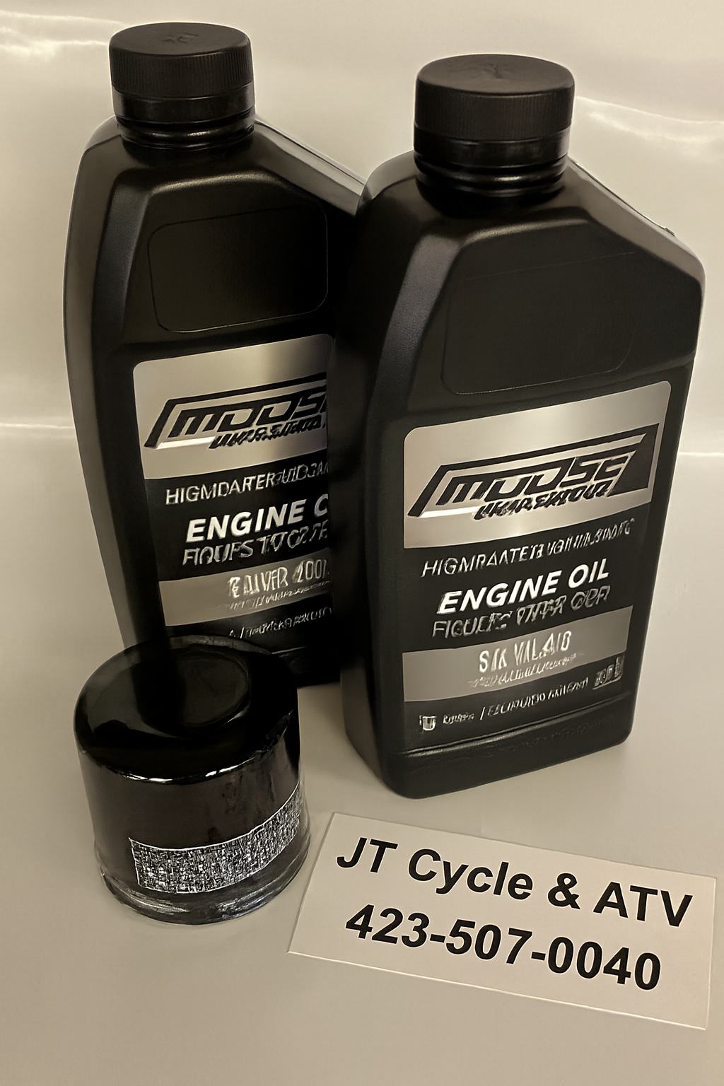 Kawasaki Mule 2500 / 2510 / 3000 / 3010 / 4000 / 4010 Oil Change Kit – Moose Offroad 10W‑40 & HiFlo Oil Filter (Gas Models Only