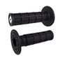 ODI Ruffian Full Waffle MX Motorcycle Dirtbike E-Bike Medium Compound Rubber Grips Black for Twist Throttle Made in The USA