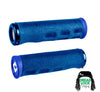 ODI F‑1 Dread Lock‑On Grips 2.1 Blue – 135mm ATV PWC Jet Ski E‑Bike MTB BMX grips – thumb throttle compatible – 10% off