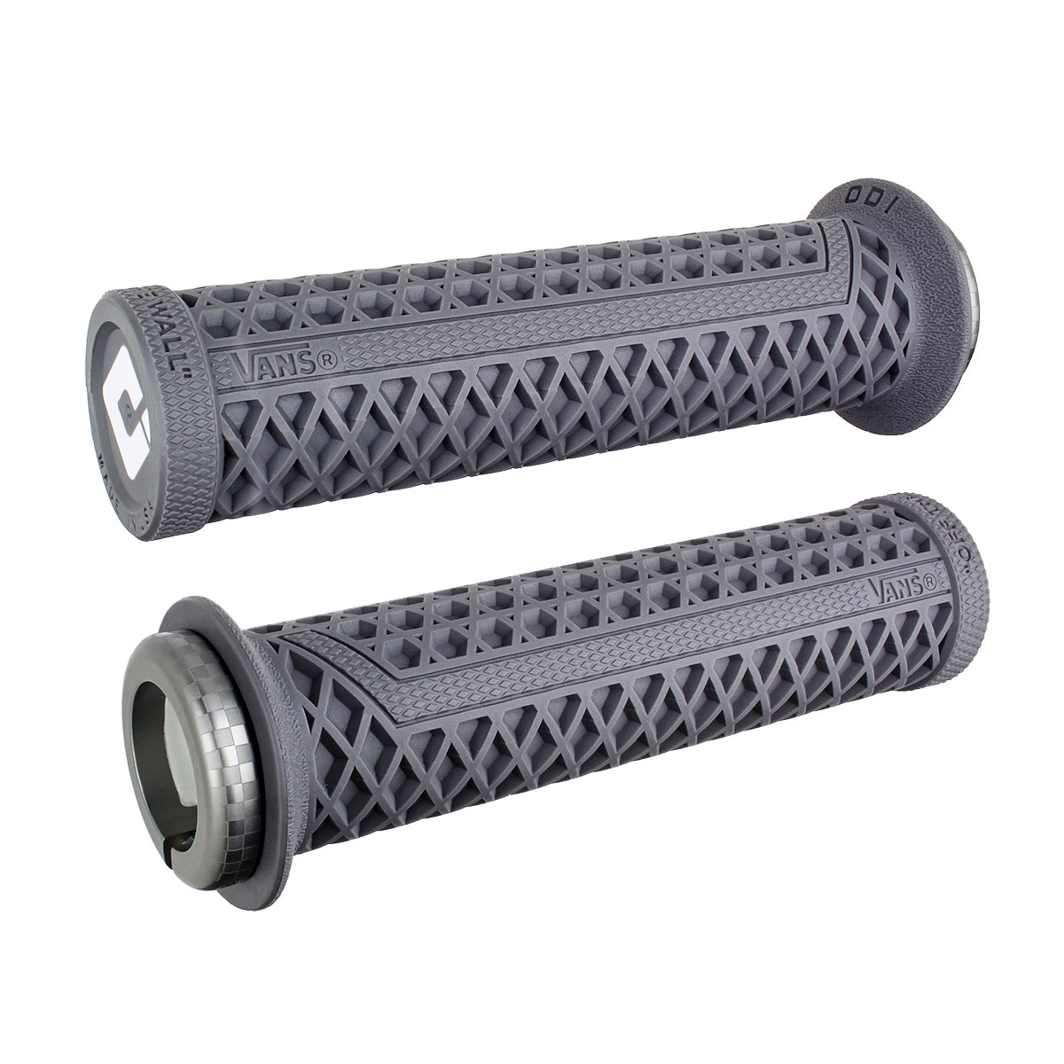 ODI VANS LOCK-ON GRIPS Checkered 2.1 (135 mm Length) for ATV's PWC Jet Ski E-bike with Thumb Throttle Only