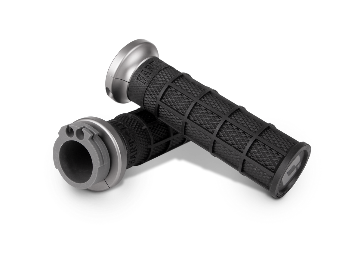 ODI HARLEY-DAVIDSON 1984+ CABLE: V-TWIN LOCK-ON™ HART-LUCK SIGNATURE FULL-WAFFLE GRIP SET