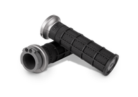 ODI Harley Hart‑Luck Full‑Waffle Grips Black/Gunmetal V31HCW
