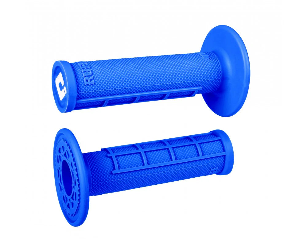 ODI Ruffian Half Waffle MX Motorcycle Dirtbike E-Bike Medium Compound Rubber Grips for Twist Throttle Made in The USA
