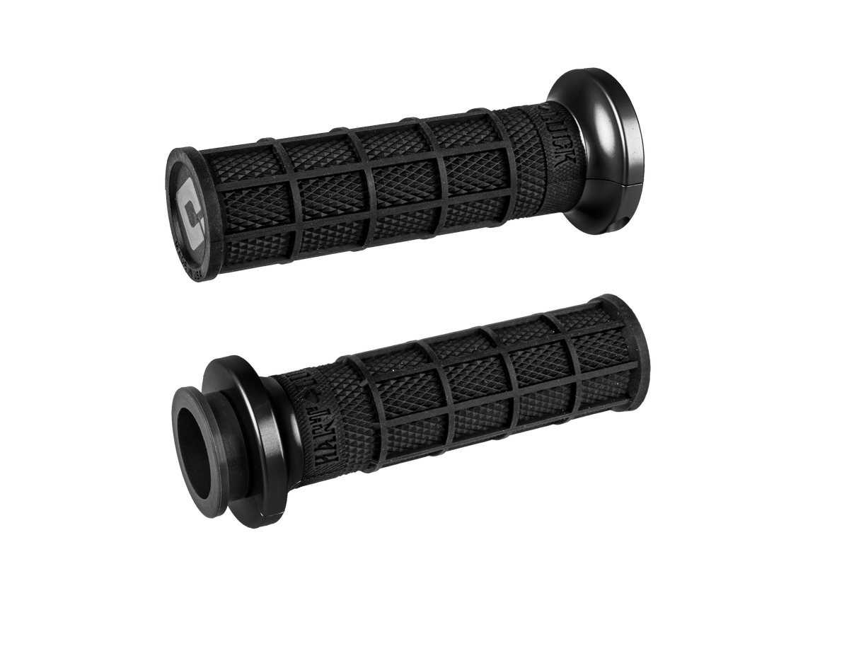 ODI INDIAN 2018+ TOURING: V-TWIN LOCK-ON™ HART-LUCK SIGNATURE FULL-WAFFLE GRIPS SET