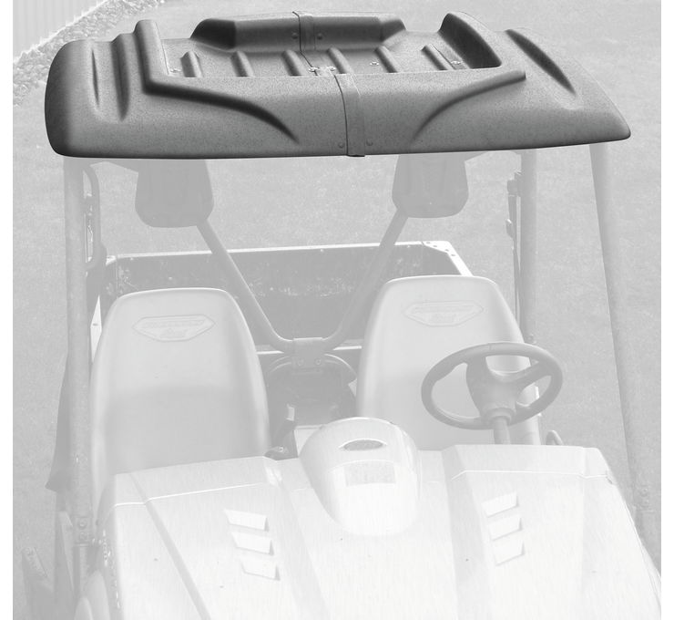 Universal UTV Hard Plastic 2 Piece Telescopic Roof Fits many models 55" Wide by 36" Long