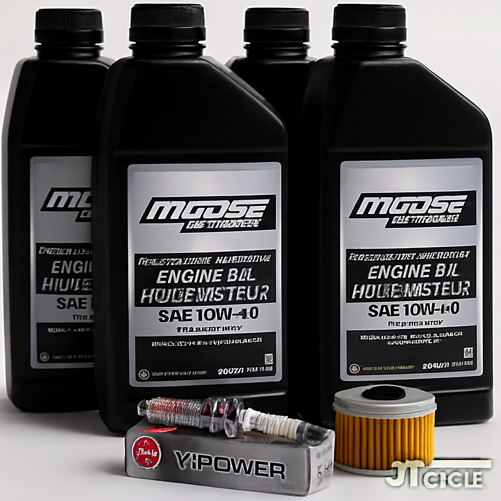 Honda Pioneer 500 Oil Change Kit 2015‑2022 – Moose Offroad 10W‑40 + HiFlo Filter + NGK BKR5E‑11 Tune Up Kit