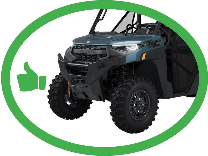KFI #102170 Winch Mount – Polaris Ranger XP 1000 / Crew / NorthStar / Kinetic (2018–2027) – USA Made Heavy‑Duty Winch Bracket