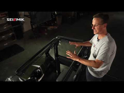 Seizmik 52‑06025KIT Rear Framed Door Kit – Polaris Ranger Crew XP 1000 (2018‑2025) – Heavy‑Duty Steel Frame & PVC Textile – Bolt‑On