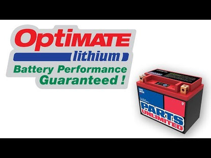 Parts Unlimited HJTX14AHQ‑FP Lithium LiFePO4 Battery – Quad‑Terminal, 280A CCA, Ultra‑Light High‑Performance Powersports Battery