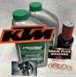 Full Synthetic Oil Filter Change Kit for KTM 620 Duke 625 SMC 640 Duke LC4 with Drain Plug Washers and Decal