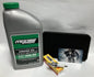 Polaris Outlaw 50 Predator 50 oil change tune up kit with Moose Offroad 10W‑50, air filter, and NGK CR6HSA