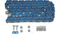 EK ZVX3 530 Sealed Extreme Motorcycle Sportbike Series Drive Chain Metallic BLUE 120L 120 Links