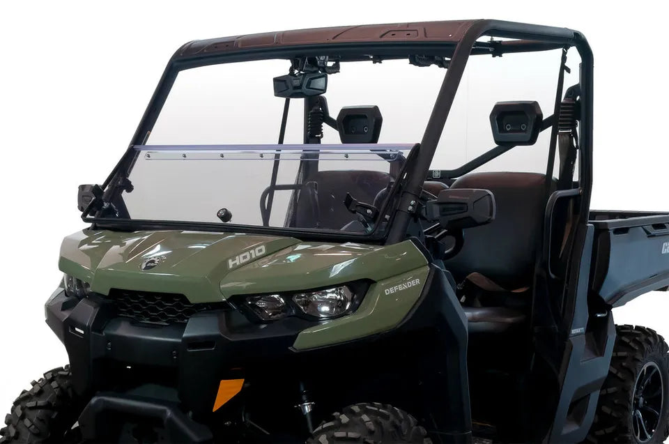 Can-Am Defender HD5 HD8 HD10 Full Front Folding Windshield 2016-2024 Seizmik
