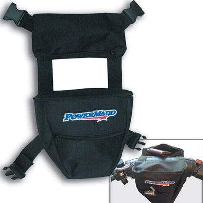 Powermadd Handlebar Riser Bag Universal Storage Bag – Fits ATV, Motorcycle, Bicycle, Snowmobile