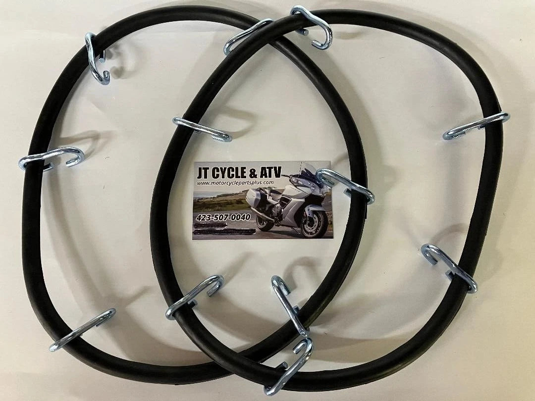TIRE CHAIN BUNGEE STRAPS ATV UTV ICE SNOW CHAINS TENSIONER CORD HOOKS SPIDER