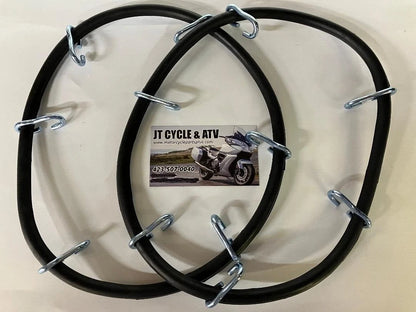 TIRE CHAIN BUNGEE STRAPS ATV UTV ICE SNOW CHAINS TENSIONER CORD HOOKS SPIDER