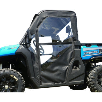 SEIZMIK 51-20985 Soft Cab Back Enclosure with Vinyl Zippered Doors Black CF Moto UForce 1000 4x4 2019-2025
