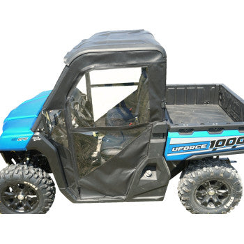 SEIZMIK 51-20985 Soft Cab Back Enclosure with Vinyl Zippered Doors Black CF Moto UForce 1000 4x4 2019-2025