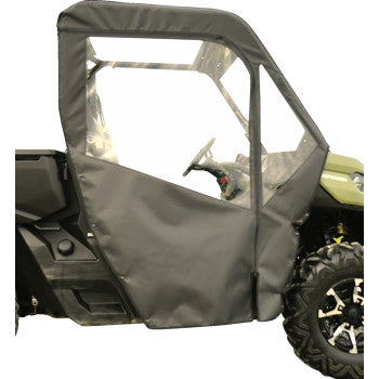 Seizmik Soft Cab Enclosure Back & Roll / Zip-Up Doors for Can Am Defender Rear Windshield Window Zippered Door Set