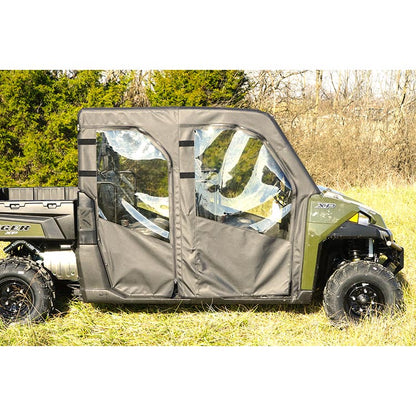 Seizmik Full Soft Doors Canvas / Vinyl with Zipper Polaris Ranger Crew XP 900 2014-2019 Models