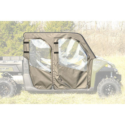 Seizmik Full Soft Doors Canvas / Vinyl with Zipper Polaris Ranger Crew XP 900 2014-2019 Models