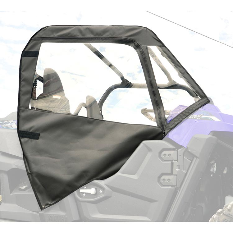 Seizmik Half Soft Upper Canvas / Vinyl Doors with Zipper Yamaha Wolverine R-Spec/Viking 700