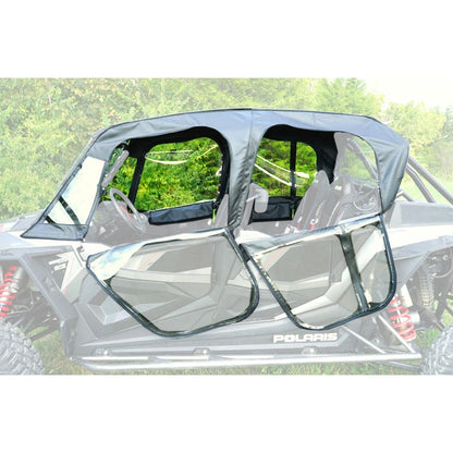 Seizmik Upper Soft Canvas / Vinyl Doors with Zipper Polaris RZR 4 Turbo S 2019-2021 Models