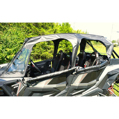 Seizmik Upper Soft Canvas / Vinyl Doors with Zipper Polaris RZR 4 Turbo S 2019-2021 Models