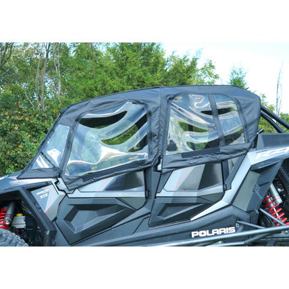 Seizmik Upper Soft Canvas / Vinyl Doors with Zipper Polaris RZR 4 Turbo S 2019-2021 Models
