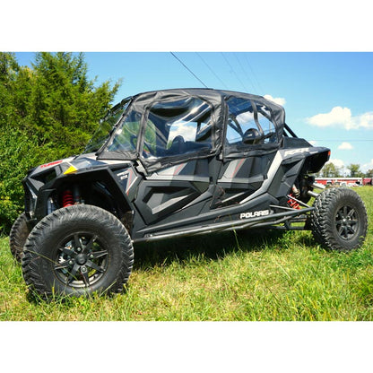 Seizmik Upper Soft Canvas / Vinyl Doors with Zipper Polaris RZR 4 Turbo S 2019-2021 Models
