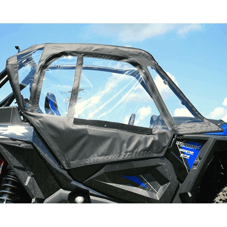 Seizmik Upper Soft Canvas / Vinyl Doors with Zipper Polaris RZR Turbo S 2018-2021 Models