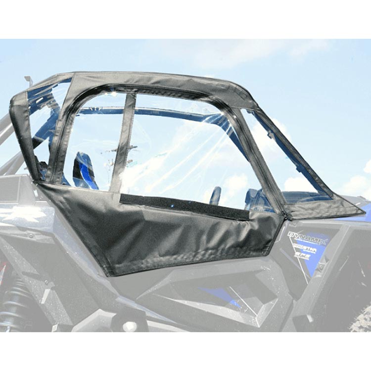 Seizmik Upper Soft Canvas / Vinyl Doors with Zipper Polaris RZR Turbo S 2018-2021 Models