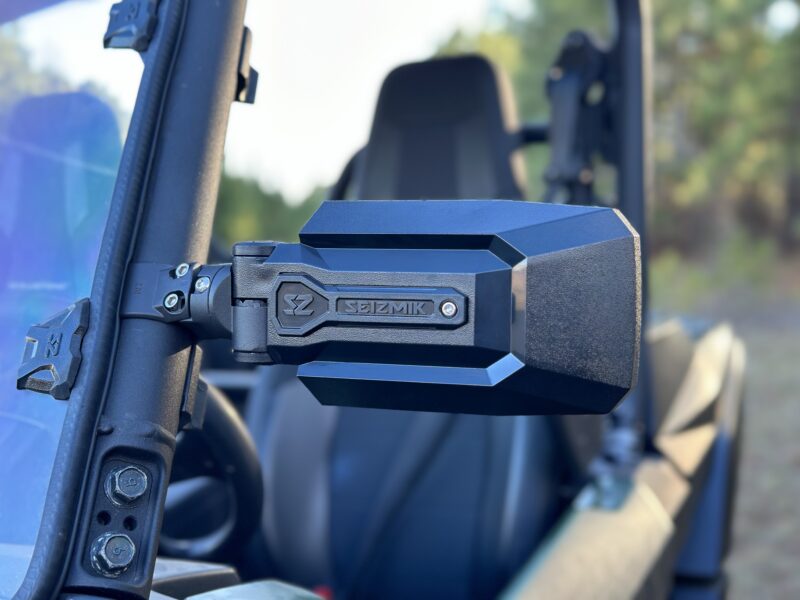 Seizmik TrailRider UTV Side x Side Rugged Breakaway Side View Mirrors (Pair) – Universal 1.75″ Inch Round Tube