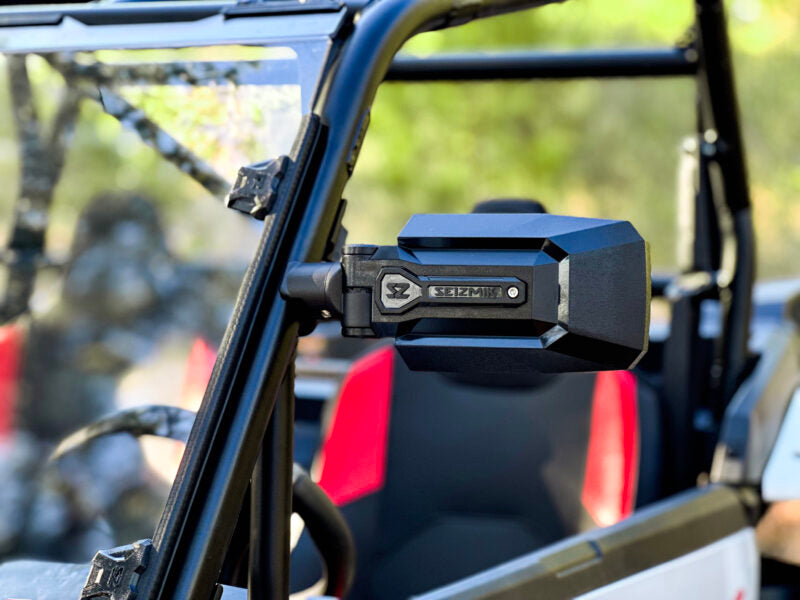 Seizmik Trail Rider Side View Mirrors Set (Pair) – Universal Adjustable Clamp Fits 1.75″ to 2″ ROPS