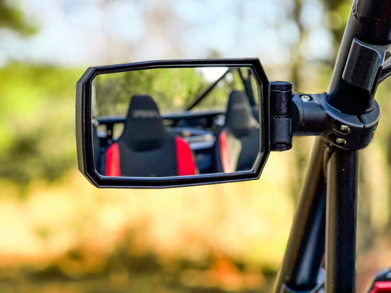 Seizmik Trail Rider Side View Mirrors Set (Pair) – Universal Adjustable Clamp Fits 1.75″ to 2″ ROPS