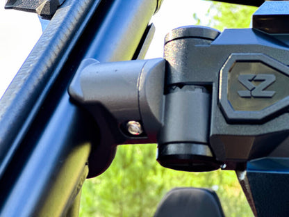 Seizmik Trail Rider Side View Mirrors Set (Pair) – Universal Adjustable Clamp Fits 1.75″ to 2″ ROPS