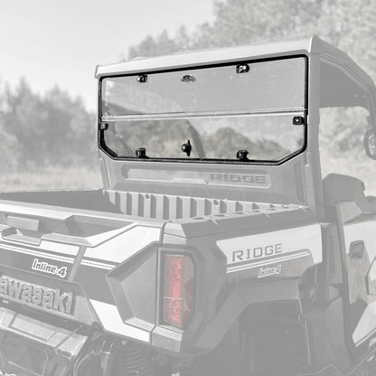 Seizmik Hard Rear Folding Windshield (UV Resistant Polycarbonate) for Kawasaki Ridge Ranch Edition