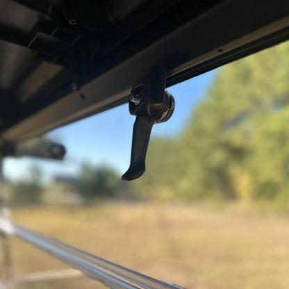 Seizmik Hard Rear Folding Windshield (UV Resistant Polycarbonate) for Kawasaki Ridge Ranch Edition