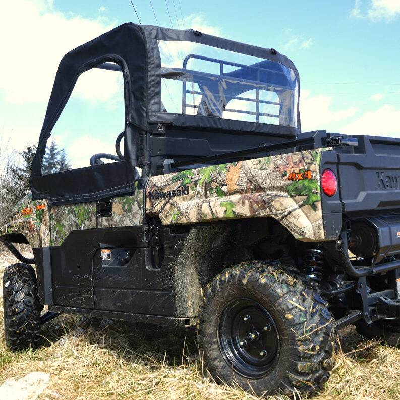 Seizmik Soft Doors and Rear Windshield with Zipper Kawasaki Mule Pro-MX 2021 - 2023