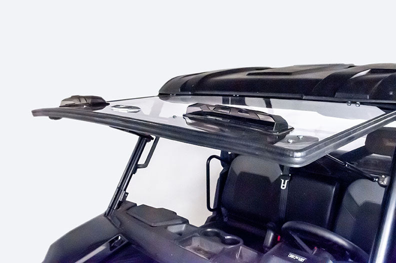 Flip-Up Open Seizmik Vented Windshield (Scratch Resistant Polycarbonate) fits Polaris Midsize 500 570 Size Pro-Fit Ranger