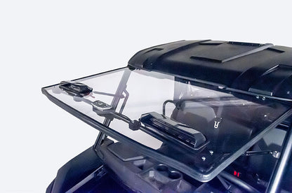 Flip-Up Open Seizmik Vented Windshield (Scratch Resistant Polycarbonate) fits Polaris Midsize 500 570 Size Pro-Fit Ranger