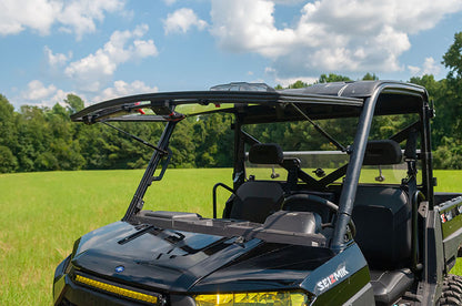 Flip-Up Open Seizmik Vented Windshield (Scratch Resistant Polycarbonate) fits Polaris Midsize 500 570 Size Pro-Fit Ranger