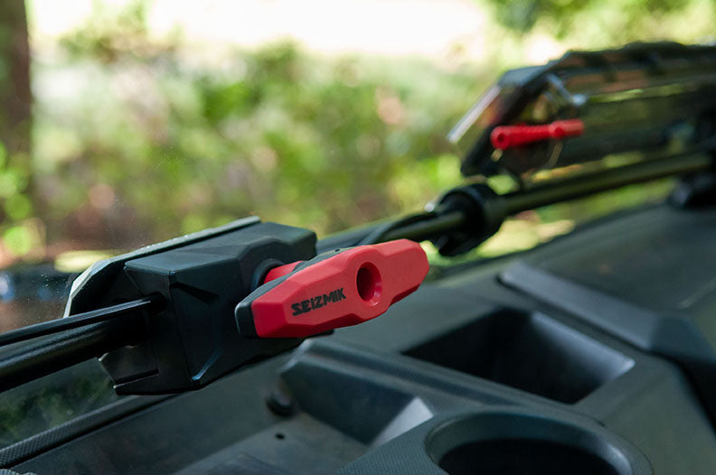 Flip-Up Open Seizmik Vented Windshield (Scratch Resistant Polycarbonate) fits Polaris Midsize 500 570 Size Pro-Fit Ranger