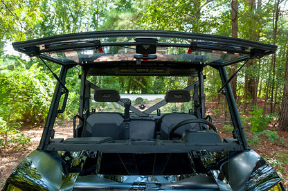 Flip-Up Open Seizmik Vented Windshield (Scratch Resistant Polycarbonate) fits Polaris Midsize 500 570 Size Pro-Fit Ranger