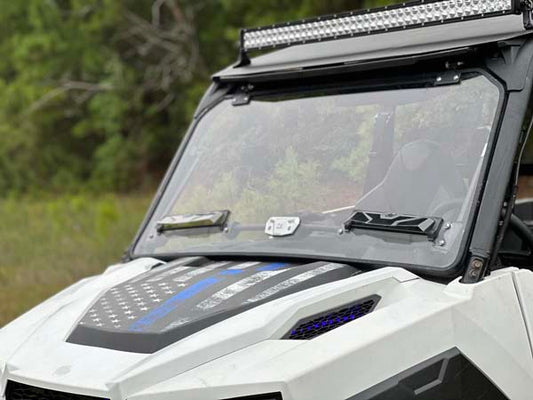 Seizmik Flip-Up Open Versa Vent Windshield (Scratch Resistant Polycarbonate)fits Polaris General 1000 2 + 4 Seaters