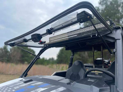 Seizmik Flip-Up Open Versa Vent Windshield (Scratch Resistant Polycarbonate)fits Polaris General 1000 2 + 4 Seaters