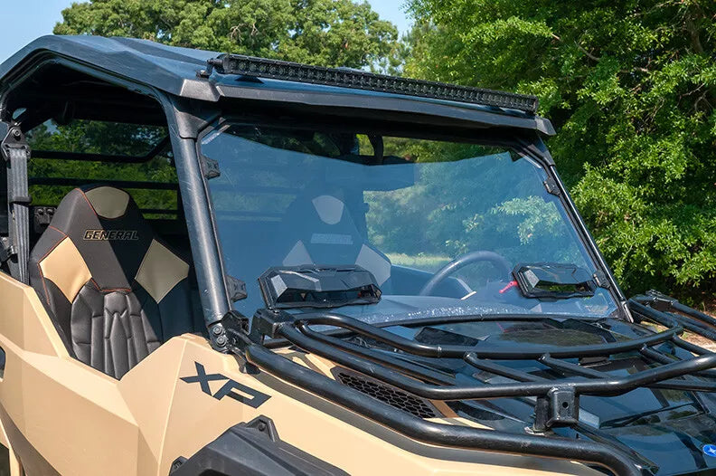 Seizmik Toolless Vented Windshield 2016-Up Polaris General 1000 XP ProFit UV Resistant Polycarbonate