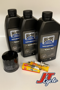 Honda VT600C / VT600CD Shadow (1988–2007) – Oil Change & Tune‑Up Kit | Bel‑Ray + NGK | Made in USA