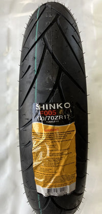 Shinko 005 Advance 120/70ZR17 Front Motorcycle Tire W Rated Aramid Belted Sport Performance Lowest Price Sale

