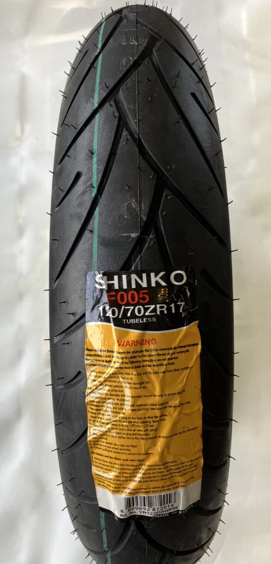 Shinko 120/70ZR17 Sport Motorcycle Tire 120/70-17 Front 120-70-17 005 Advance